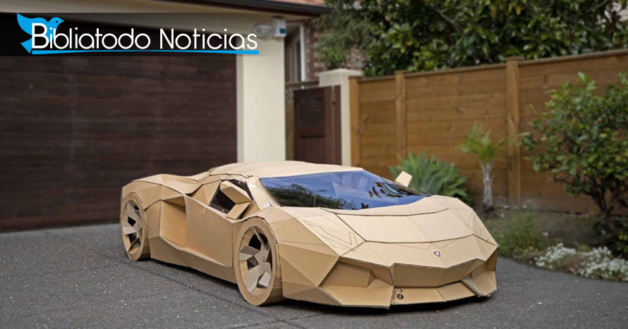 Creó un Lamborghini de cartón, lo subastó y donó el dinero a un hospital  infantil - Noticias de Última Hora